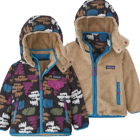 Patagonia Reversible Tribbles jacket 2T, kids winter coat - Picture 11 of 13